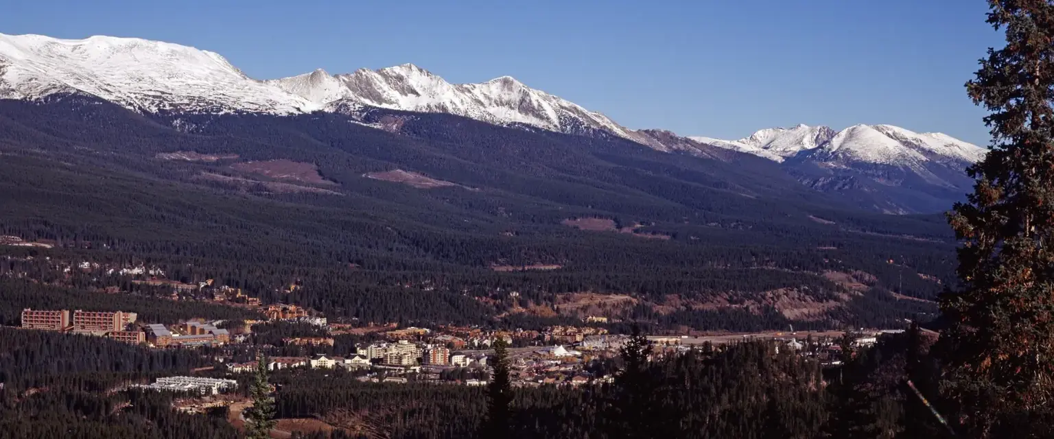 Photo: Vail in summer from the ridge above the valley